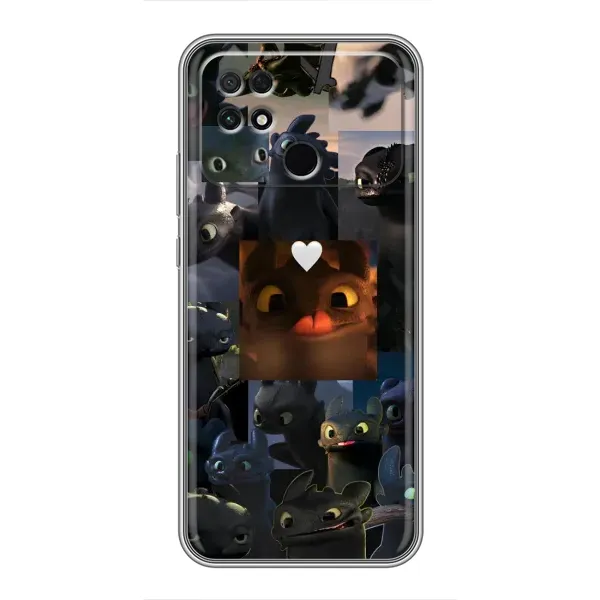 Чехол с принтом «Дракон коллаж» для Xiaomi POCO C40