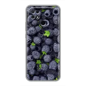 Чехлы с Фруктами для Xiaomi POCO C40 (VPrint) (Ежевика)