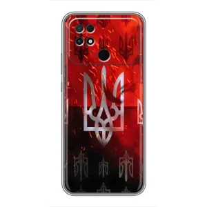 Украинские Чехлы для Xiaomi POCO C40 с картинкой УПА (AlphaPrint) (ГЕРБ УПА)