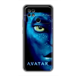 Чехлы с фильма АВАТАР для Xiaomi POCO C40 (AlphaPrint) (глаз Аватара)