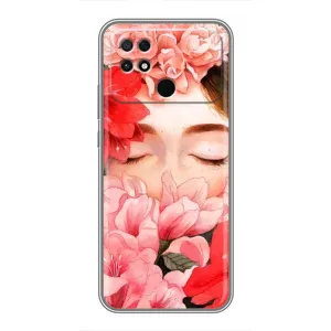 Чехлы (ART) Цветы на Xiaomi POCO C40 (VPrint) (Очі в квітах)
