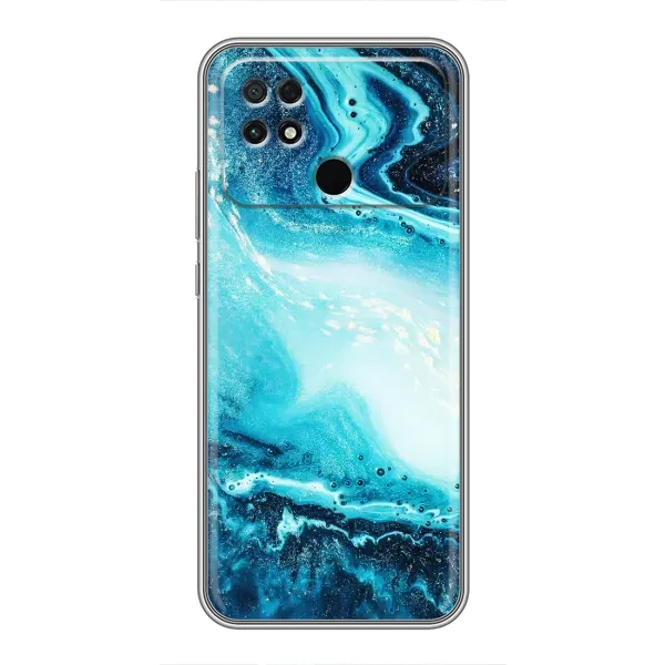 Чехол с принтом «Голубой мрамор» для Xiaomi POCO C40