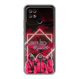 Чохол Гра в кальмара для Xiaomi POCO C40 (Охоронці Гра кальмара)