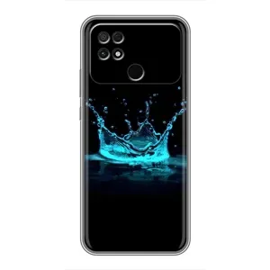 Чехол с Короной Поко С40 - (AlphaPrint) (Капля короны)