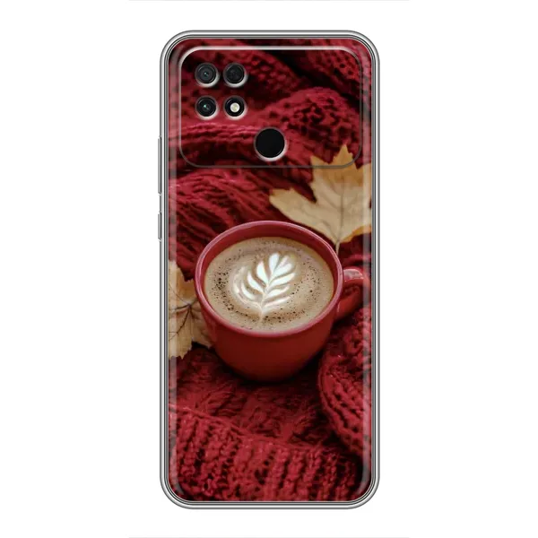 Чохол з принтом «Кава на ковдрі» для Xiaomi POCO C40
