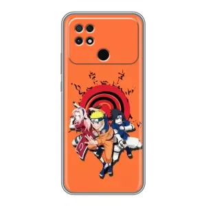 Naruto Anime Чехлы для Поко С40 (AlphaPrint) (команда Наруто)