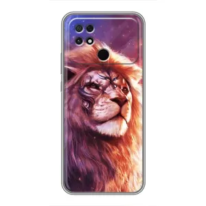Чехол со Львом для Xiaomi POCO C40 (VPrint) (Красочный Лев)