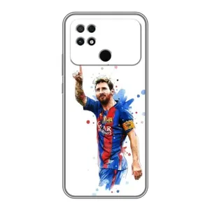 Чехлы Месси для Xiaomi POCO C40 (AlphaPrint) (Лео Месси)