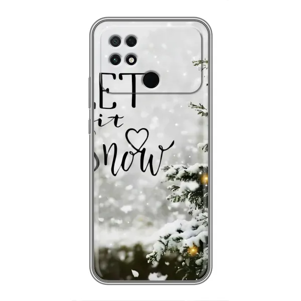 Чохол з принтом «Let it snow» для Xiaomi POCO C40 Чохол з принтом «Let it snow» для Xiaomi POCO C40