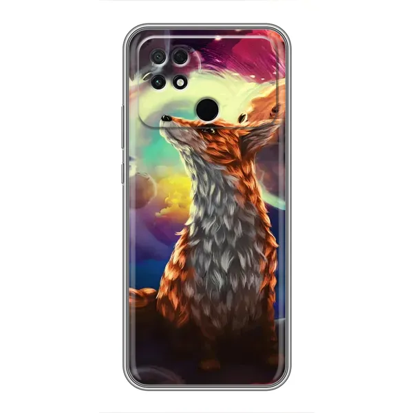 Чехол с принтом «Лисица в космосе» для Xiaomi POCO C40