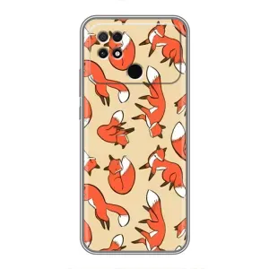 Чехлы с картинкой Лисички для Xiaomi POCO C40 (VPrint) (Лисички)
