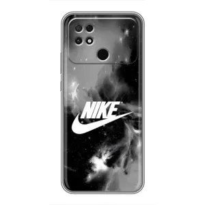 Чехол для Xiaomi POCO C40 - с принтом Найк (AlphaPrint) (Лого Найк)