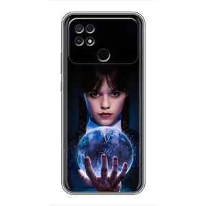 Чехол с дизайном Венздей 2 на Xiaomi POCO C40 (Магическая сфера Уэнздей)