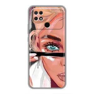 Чехол с печатью для Xiaomi POCO C40 - (Мода) (AlphaPrint) (Макияж)