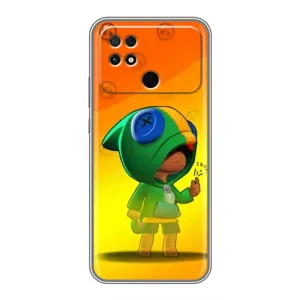 Чехол для Xiaomi POCO C40 Бравл Старс (VPrint) (Мальчик Леон)