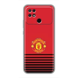 Чехол Манчестер Юнайтед для Поко С40 (AlphaPrint) (manchester united)