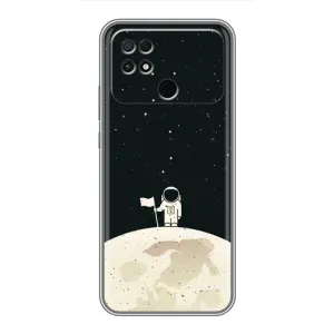 Космические Чехлы для Поко С40 (VPrint) (На луне)