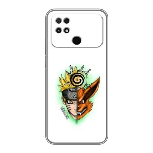 Naruto Anime Чехлы для Поко С40 (AlphaPrint) (Наруто Курама)