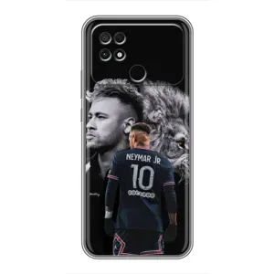 Чехол Неймар для Xiaomi POCO C40 (AlphaPrint) (Неймар Лев)