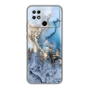Мраморный чехол на Xiaomi POCO C40 (VPrint) (Нежный мрамор)