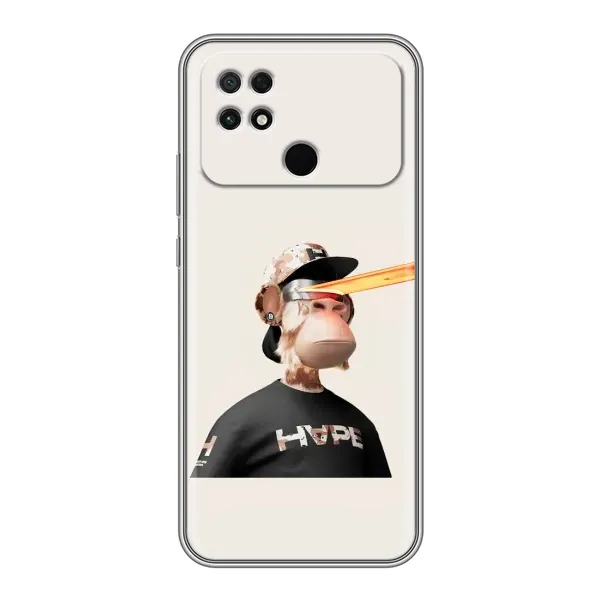 Чехол с принтом «обезьяна NFT в очках» для Xiaomi POCO C40