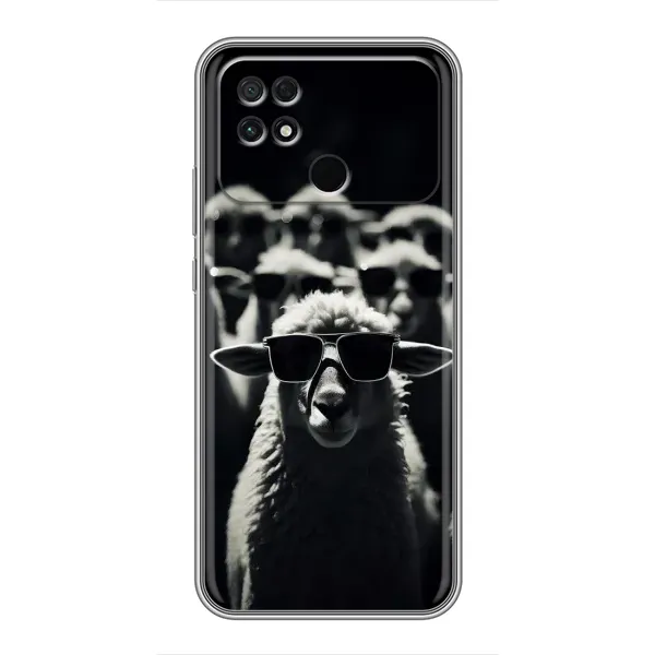 Чехол с принтом «Овечка в очках» для Xiaomi POCO C40