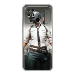 Чехол PUBG для Поко С40 (AlphaPrint) (Пабг мен)