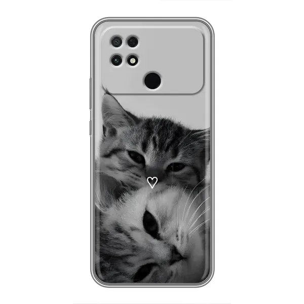 Чехол с принтом «Пара котов» для Xiaomi POCO C40