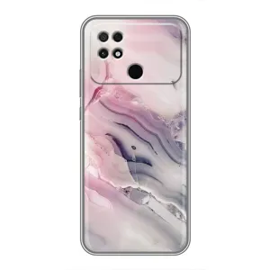 Мраморный чехол на Xiaomi POCO C40 (VPrint) (Пурпурный Мрамор)