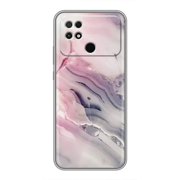Чехол с принтом «Пурпурный Мрамор» для Xiaomi POCO C40