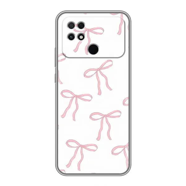 Чехол с принтом «Розовые бантики» для Xiaomi POCO C40