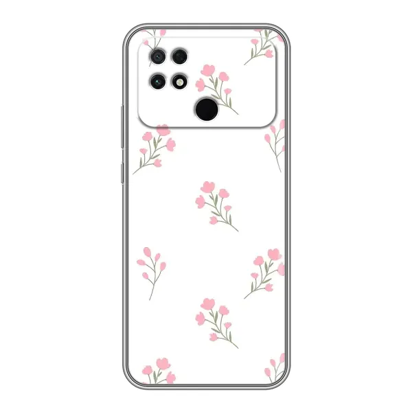 Чохол з принтом «Рожеві квіти» для Xiaomi POCO C40