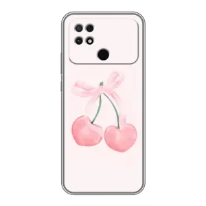 Чохол з розовим принтом для Xiaomi POCO C40 (Рожеві вишні)