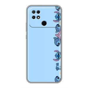 Чохол з принтом Стіч на Xiaomi POCO C40 (Стіч фон)