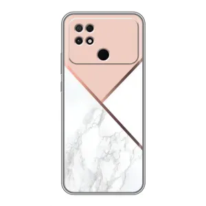 Мраморный чехол на Xiaomi POCO C40 (VPrint) (Тройной мрамор)