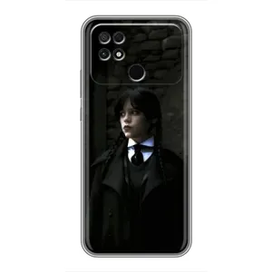 Чехол с дизайном Венздей 2 на Xiaomi POCO C40 (Темный стиль Уэнздей)