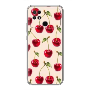 Чехлы с Фруктами для Xiaomi POCO C40 (VPrint) (Вишня)