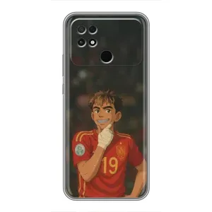 Чохол з футболістом Ламін Ямаль Xiaomi POCO C40 (Ямаль аніме)