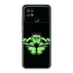 Чехлы с героями Марвел Xiaomi POCO C40 (VPrint) (Зелёный Халк)