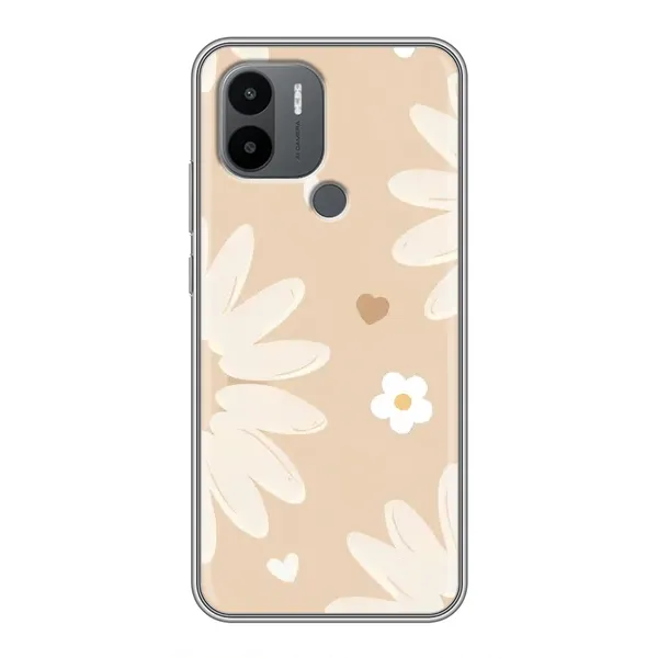 Чохол з принтом «Бежеві квіти» для Xiaomi Poco C50 Чохол з принтом «Бежеві квіти» для Xiaomi Poco C50