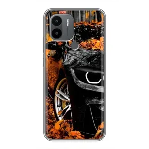 Чехлы с Машинами на Поко С50 (VPrint) (Черная Машина)