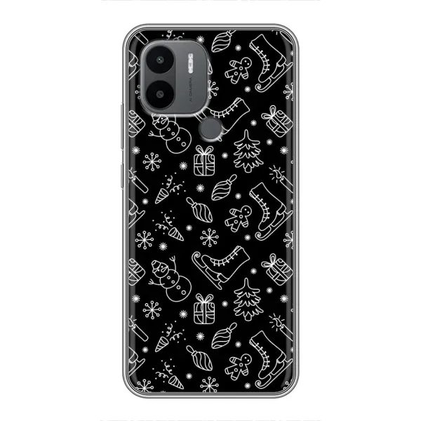 Чехол с принтом «Новогодний фон» для Xiaomi Poco C50
