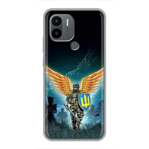 Чехлы с картинкой ЗСУ для Xiaomi Poco C50 (AlphaPrint) (Солдат ЗСУ)