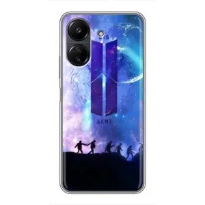 Чехлы BTS для Xiaomi POCO C65 (AlphaPrint) (Army BTS)