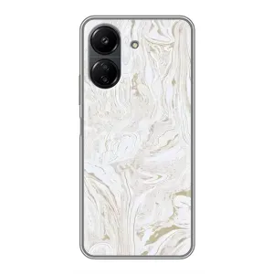 Мраморный чехол на Xiaomi POCO C65 (VPrint) (Белый мрамор)