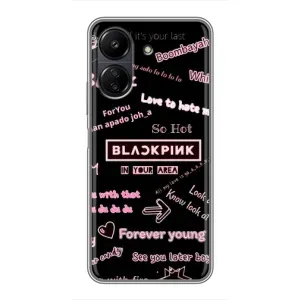 Чехол с музыкальной группой для Xiaomi POCO C65 (BLACKPINK)