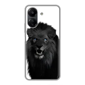 Чехлы с картинками животных Xiaomi POCO C65 (Черный ЛЕВ)
