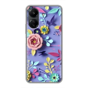 Чохли з квітами для Xiaomi POCO C65 (VPrint) (Дизайн квітів)