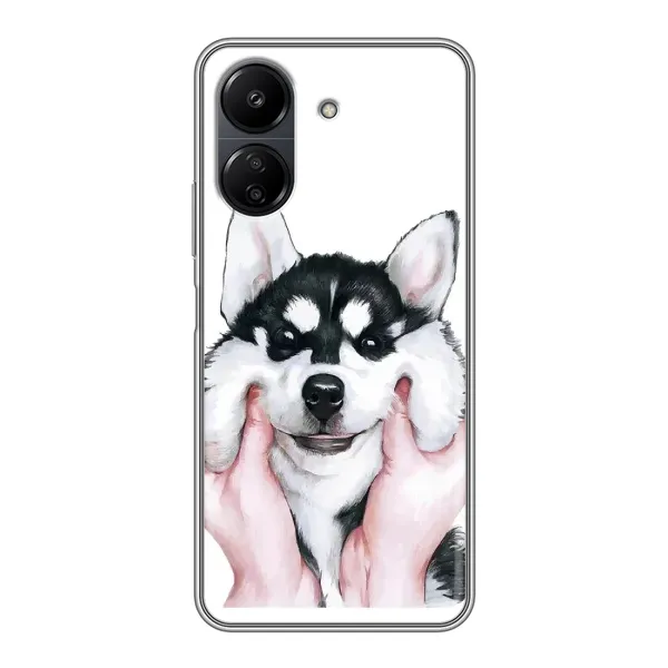 Чехол с принтом «Довольный Хаски» для Xiaomi POCO C65