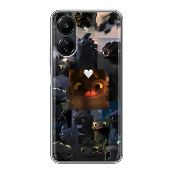 Чехол с принтом «Дракон коллаж» для Xiaomi POCO C65